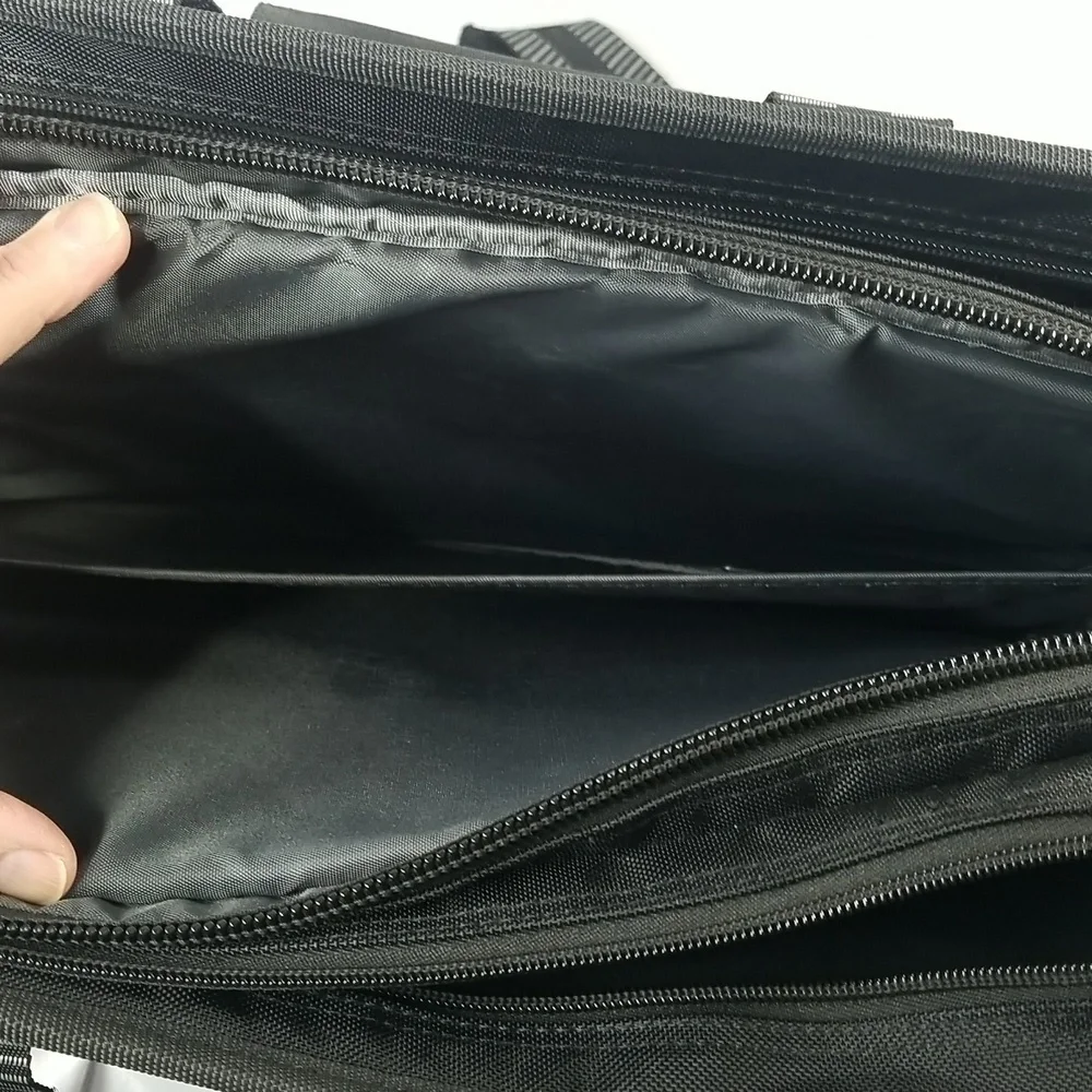 CALCUTTA BRIEFCASE/TRAVEL BAG LABTOP BAG IN BLACK CANVAS